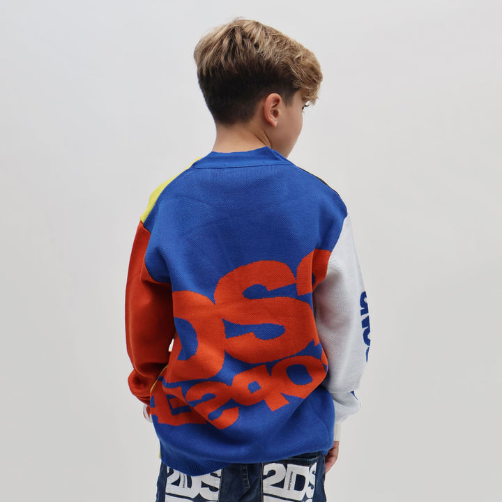 FW25K002 - Abbigliamento - Giacche - Cardigan - Bambini - Kisa - DS2 - DSQUARED2 - Autunno/Inverno 2025