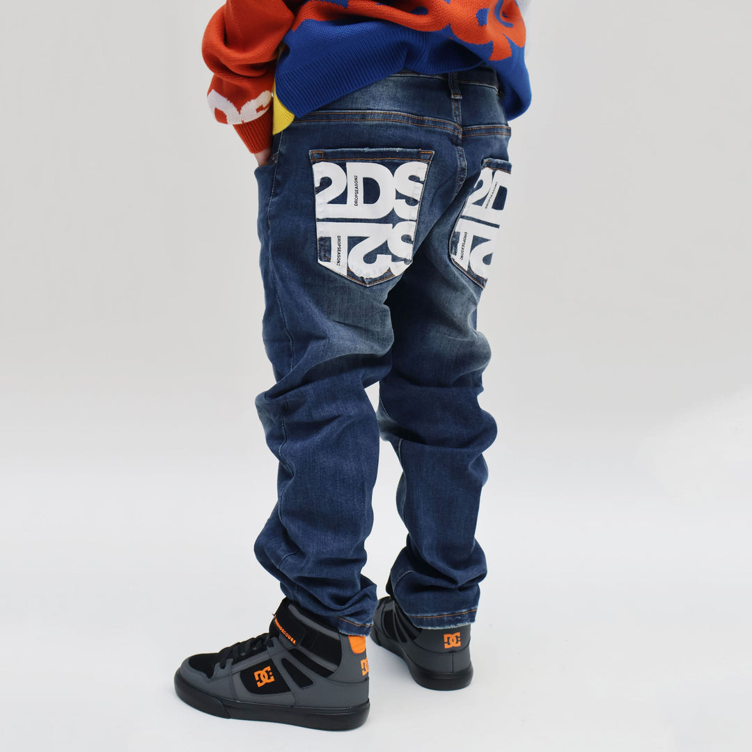 FW25K005 - Abbigliamento - Jeans - DS2 -  DSQUARED2 KIDS - Tasche - MAXI-LOGO - Autunno/Inverno 2025