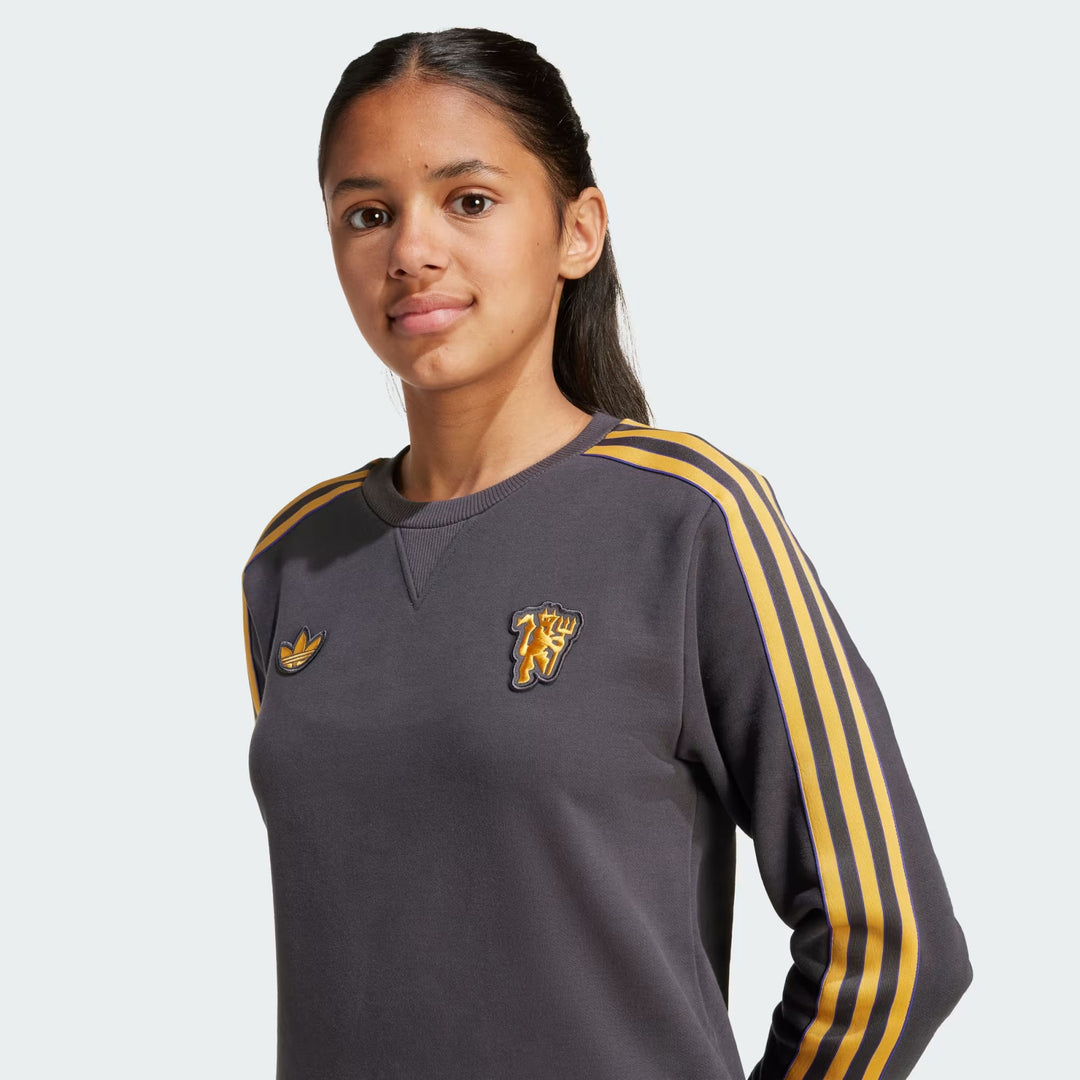 JY1080 - Felpe - Adidas - Bambini - MANCHESTER UNITED - TFR - Terrace Icons - Casual - Sportswear