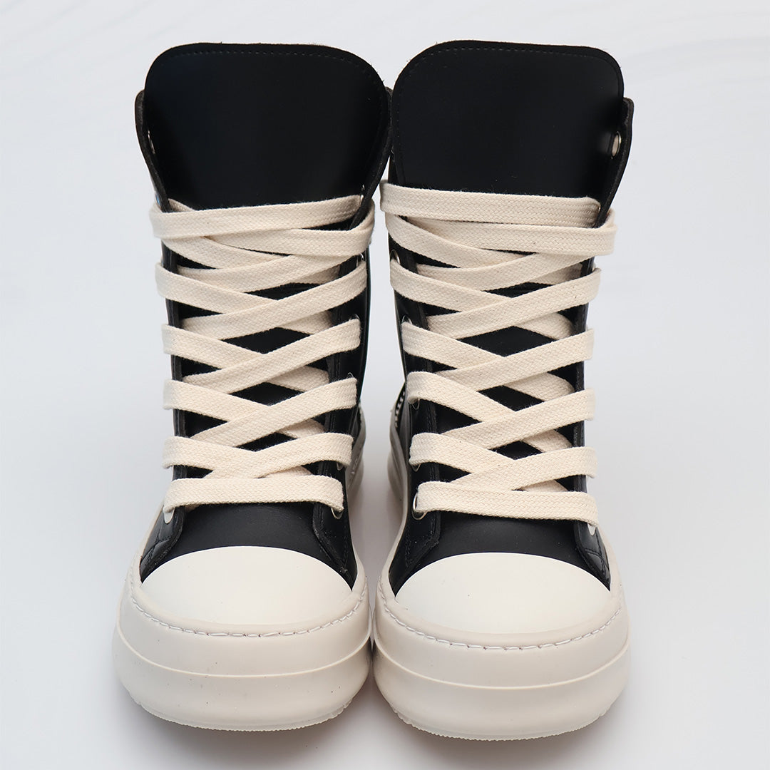 THEATER LT - Scarpe - Sneakers - THEATER - HIGH-TOP - Pelle Classic - Nero & Lacci - Oversize - Streetwear - Autunno/Inverno