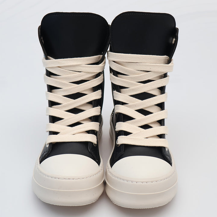 THEATER LT - Scarpe - Sneakers - THEATER - HIGH-TOP - Pelle Classic - Nero & Lacci - Oversize - Streetwear - Autunno/Inverno