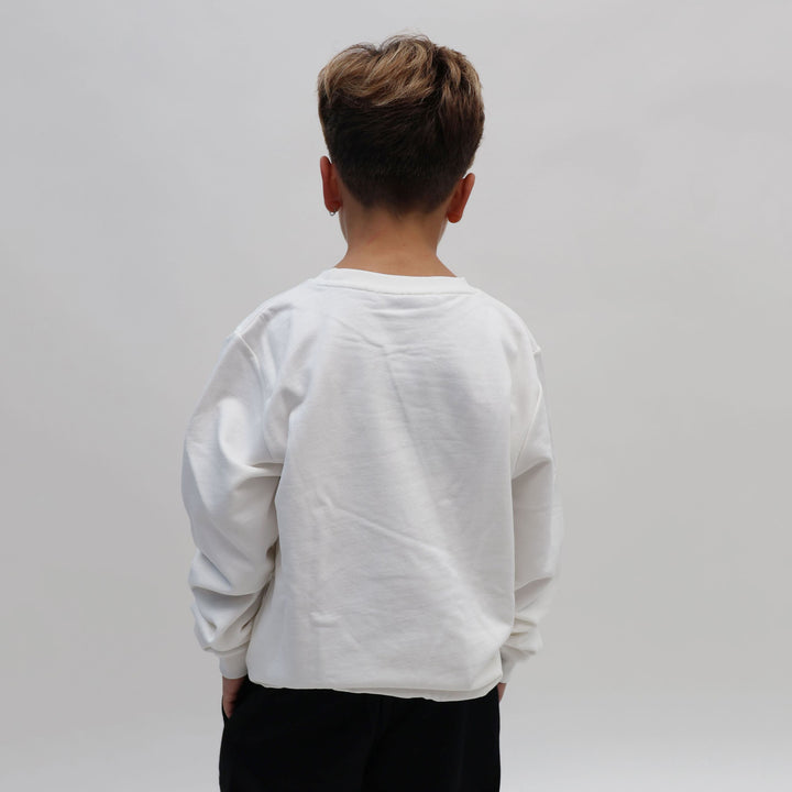 FW25K067 - Felpe - Girocollo - DS2 - DSQUARED2 - Kids - Bambini - Minimal - Bianco - Autunno/Inverno 2025