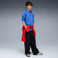 688857 - Abbigliamento - Felpe - Con Cappuccio - PUMA - SPORT FL HOODIE - Bianca/Nera/Blu - Outfit Sportivo - Autunno/Inverno