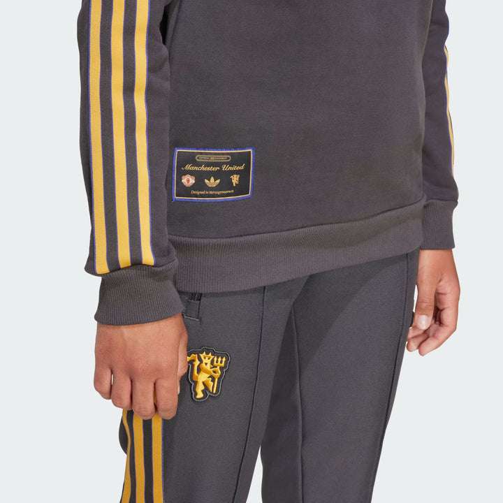 JY1080 - Felpe - Adidas - Bambini - MANCHESTER UNITED - TFR - Terrace Icons - Casual - Sportswear