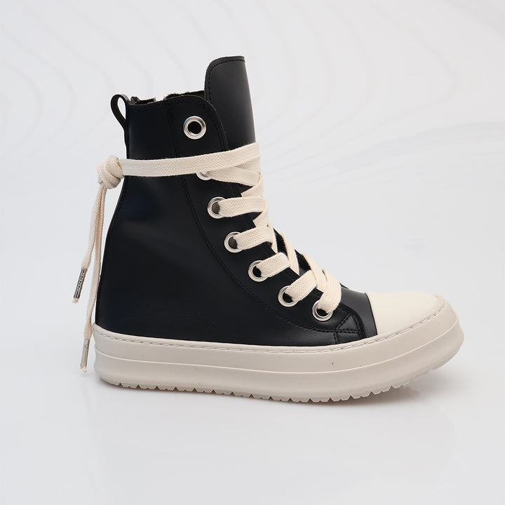 THEATER LT - Scarpe - Sneakers - THEATER - HIGH-TOP - Pelle Classic - Nero & Lacci - Oversize - Streetwear - Autunno/Inverno