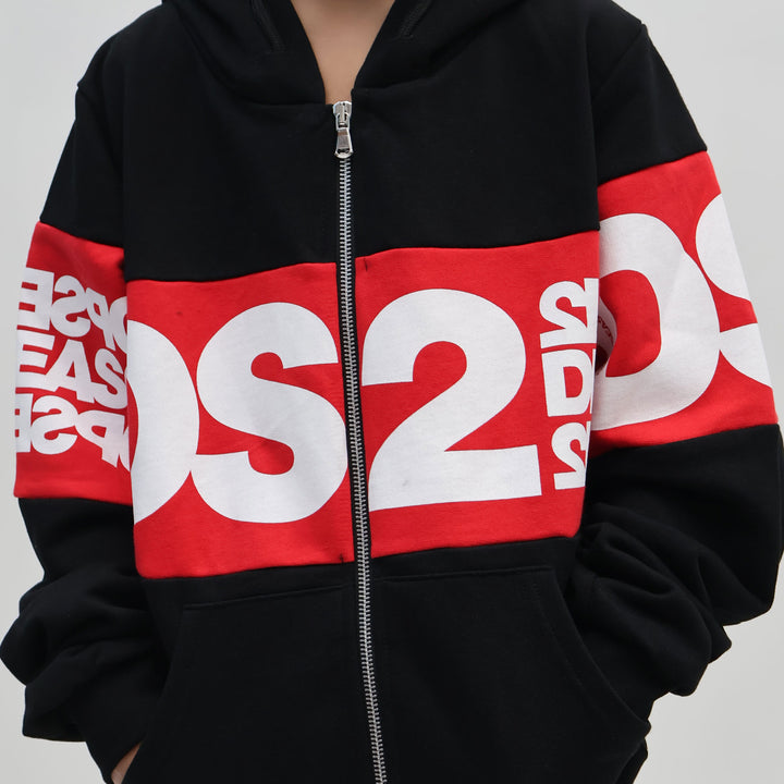 FW25K060 - Abbigliamento - Felpe - Bambini - Con Zip & Cappuccio - DS2 - DROP SEASON 2 - Autunno/Inverno 2025