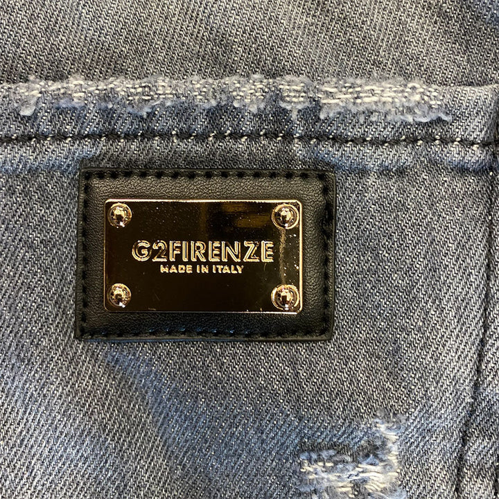 LASER NERO BERMUDA DENIM - Pantaloncini - G2 FIRENZE