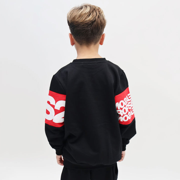 FW25K054 - Felpe - Girocollo - Bambini - Kids - DS2 - DSQUARED2 KIDS - Maxi Logo Rosso - Streetwear