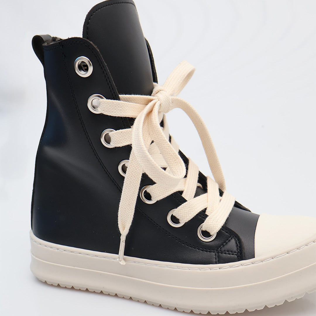 THEATER LT - Scarpe - Sneakers - THEATER - HIGH-TOP - Pelle Classic - Nero & Lacci - Oversize - Streetwear - Autunno/Inverno