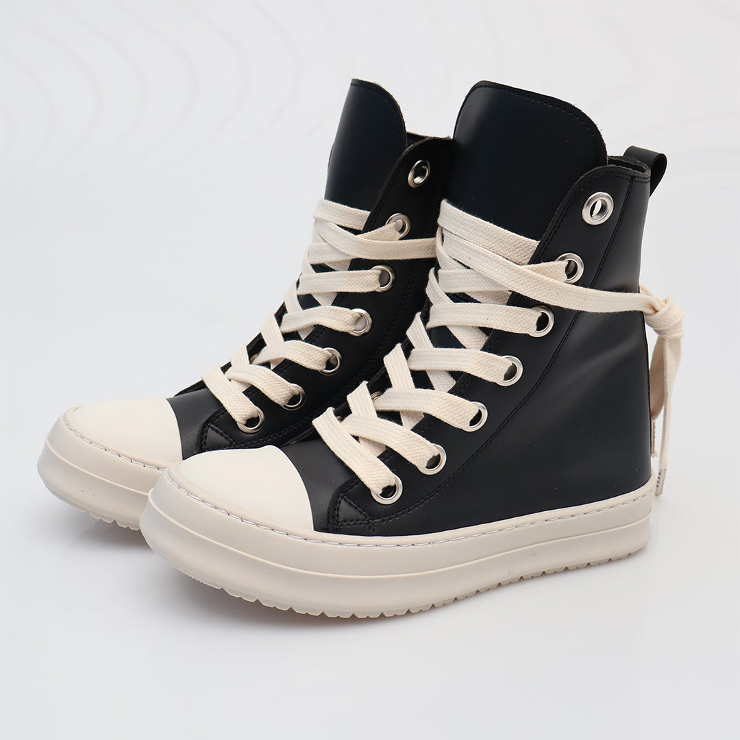 THEATER LT - Scarpe - Sneakers - THEATER - HIGH-TOP - Pelle Classic - Nero & Lacci - Oversize - Streetwear - Autunno/Inverno