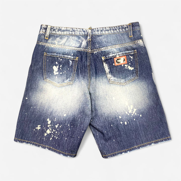 PANT WHITE BERMUDA DENIM - Pantaloncini - G2 FIRENZE