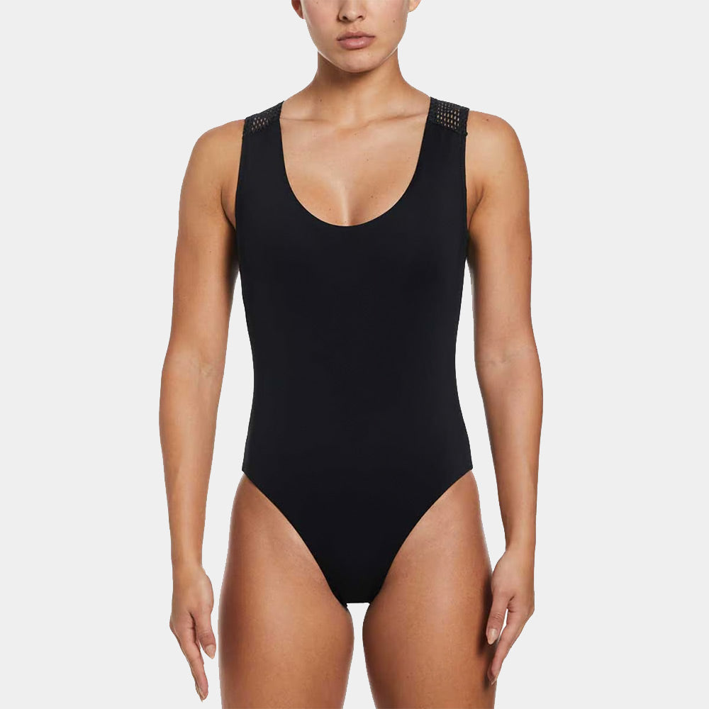 Nike Swimwear Keyhole One Piece - Nike