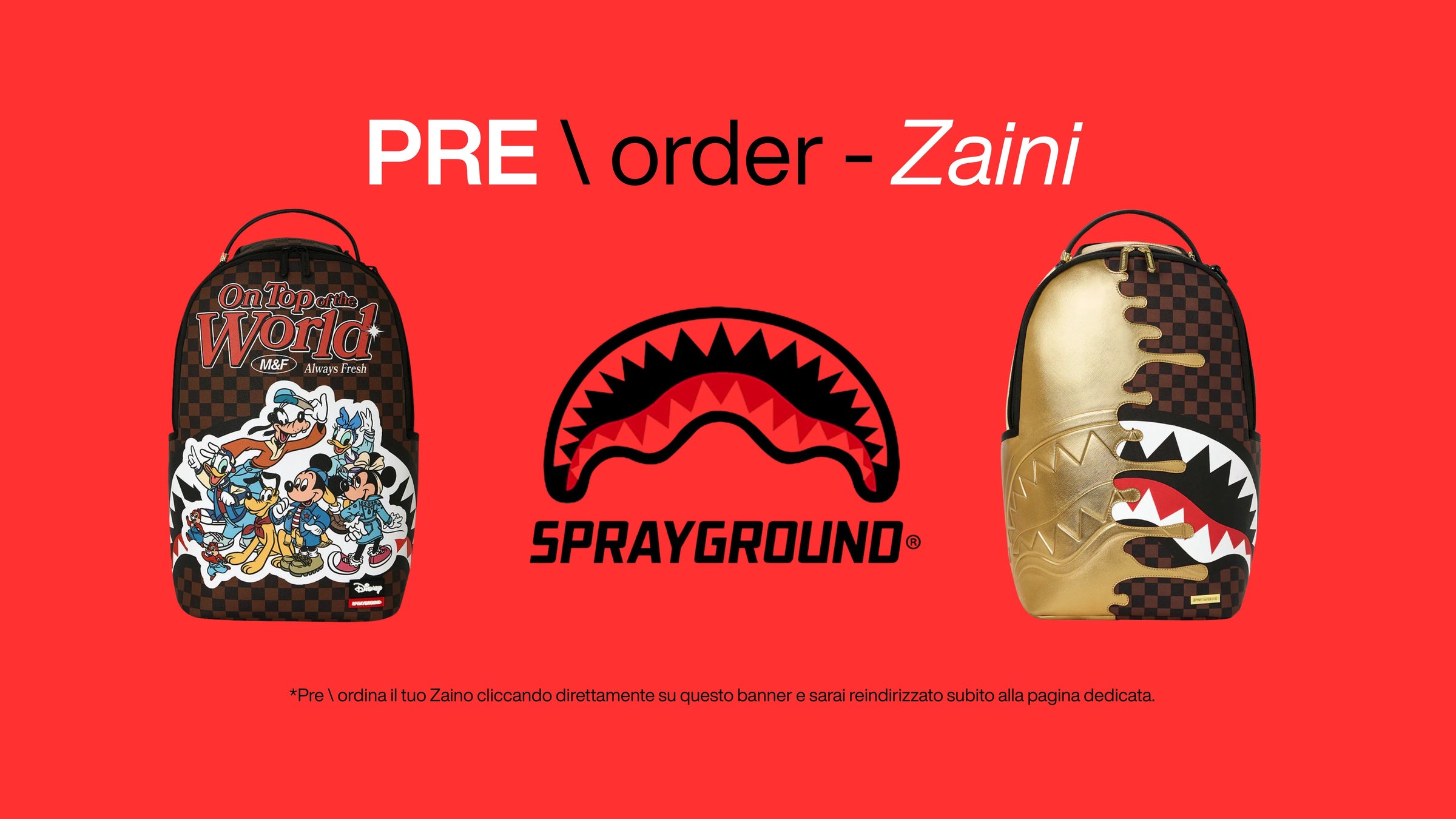 Pre Order Zaini Sprayground