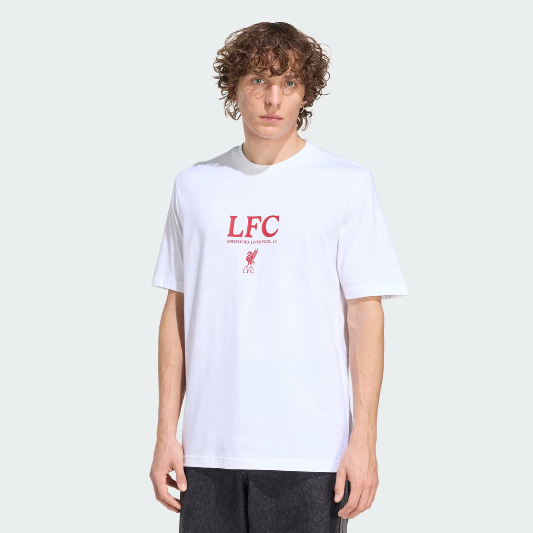 T-SHIRT ADIDAS ORIGINALS LIVERPOOL FC OFFICIAL LIFESTYLE TEE
