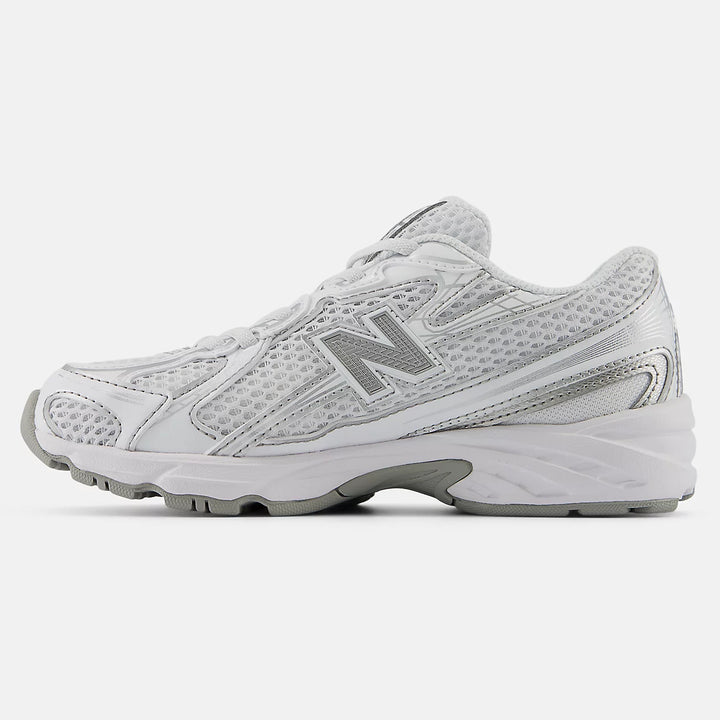 SNEAKERS NEW BALANCE 740 KIDS BIANCO ARGENTO BAMBINI E RAGAZZI