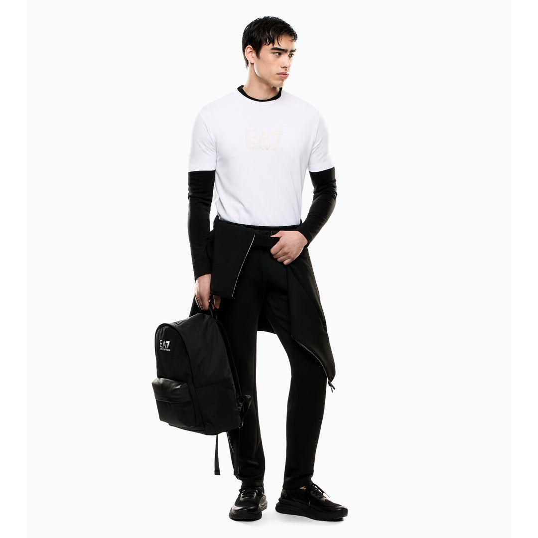 7M000672 AF14146 - Pantaloni - EMPORIO ARMANI - Uomo - Jogger - GOLD LABEL - Nero - Sportivo - Elastico - Outfit Athleisure - Abbigliamento Autunno Inverno