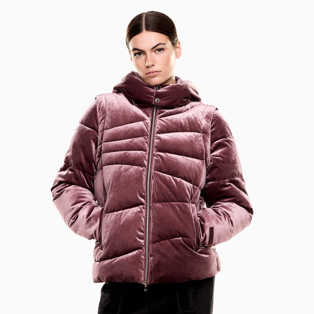 7W000441 AF15654 - GIACCA EA7 EMPORIO ARMANI DONNA VIOLA