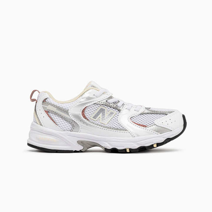PZ530GA - Scarpe - Sneakers - Bianco/Argento - NEW BALANCE 530 - Versione GS - Minimal Chic - Bambini 3-7 Anni - Design Chunky - Autunno/Inverno