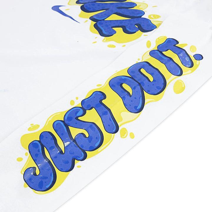 86N331 - T-Shirt e Polo - Nike - Bambini - MAGLIA MANICHE LUNGHE SLIME GRAPHIC - BIANCO/BLU/GIALLO