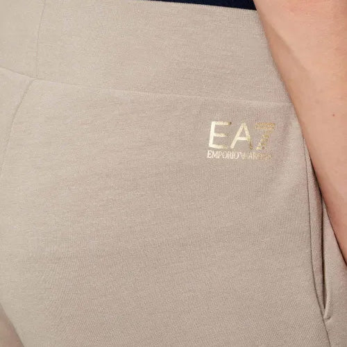 PANTALONI DONNA EA7 EMPORIO ARMANI SPORTY CASUAL BEIGE