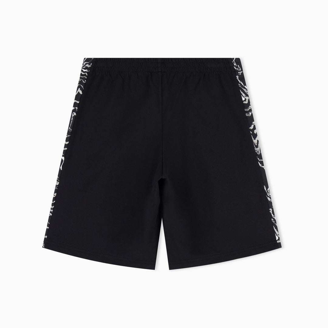 BERMUDA JUNIOR EA7 EMPORIO ARMANI CON BANDE GRAFICHE