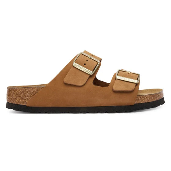 SANDALI CIABATTA DONNA BIRKENSTOCK ARIZONA NABUK CARAMEL