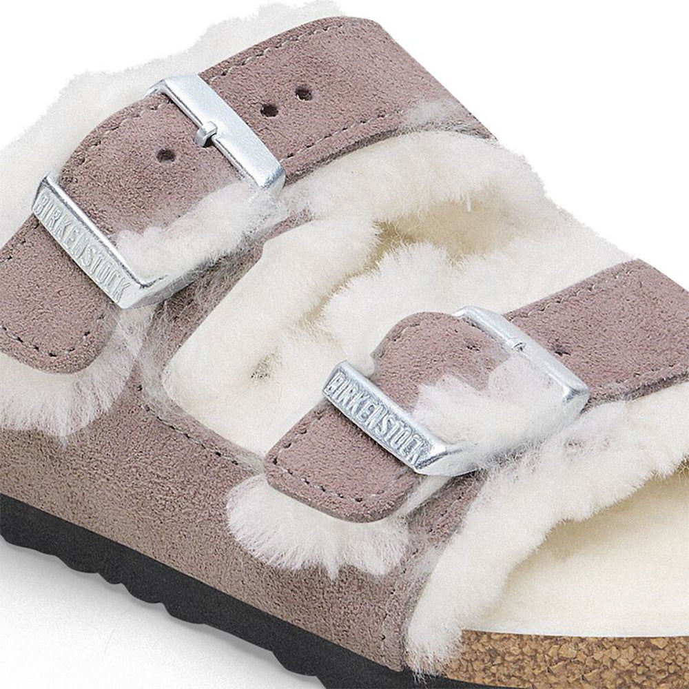 SANDALI BAMBINO BIRKENSTOCK ARIZONA SHEARLING FADED PURPLE