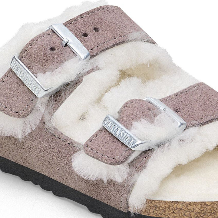SANDALI BAMBINO BIRKENSTOCK ARIZONA SHEARLING FADED PURPLE