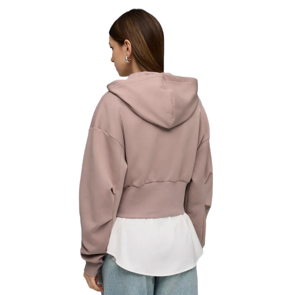 FELPA PUMA CLOUDSPUN FULL ZIP DONNA 634571 NERO & TORTORA