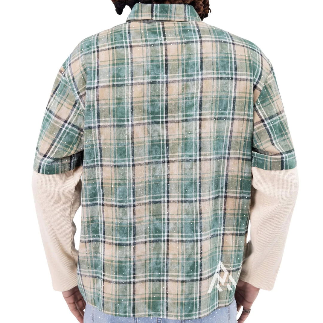 CAMICIA UOMO PAPER MONEY IN FLANELLA A STRATI