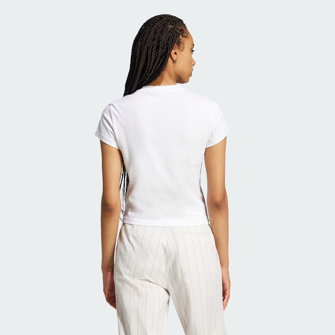 T-SHIRT DONNA ADIDAS ORIGINALS ESSENTIALS SLIM BIANCA