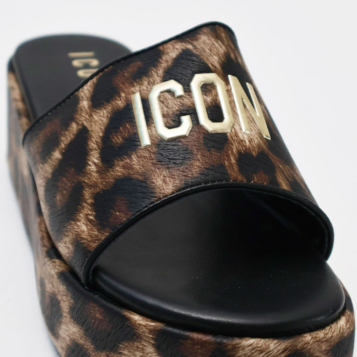 CIABATTE ICON CROSS-BAND LOGO DONNA