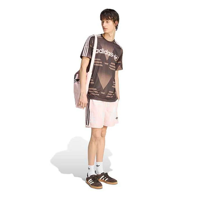 T-SHIRT UNISEX ADIDAS ORIGINALS LOOSE SPONSORED MARRONE CAFFÈ