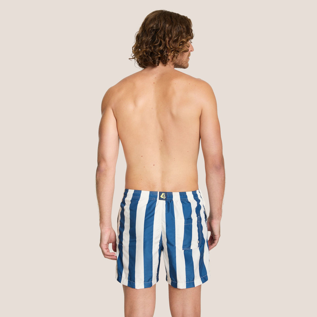 COSTUME BOXER DA MARE UOMO 4GIVENESS A RIGHE CON COULISSE A CONTRASTO