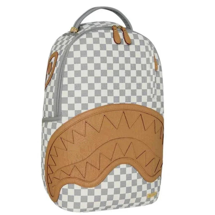 ZAINO UNISEX SPRAYGROUND EMBOSSED CREAM CHECK RITZ RIVIERA