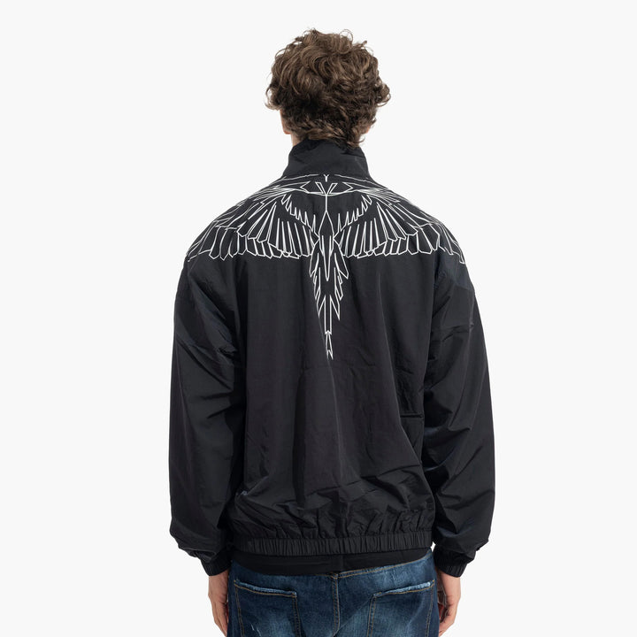 GIACCA A VENTO MARCELO BURLON WINGS WINDBREAKER BLACK