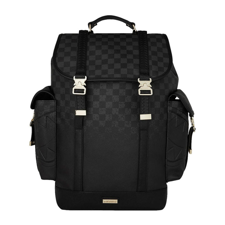 ZAINO BACKPACK SPRAYGROUND SPRITZ BLACK MONTE CARLO SIMILPELLE CHECKERBOARD 910B8279NSZ