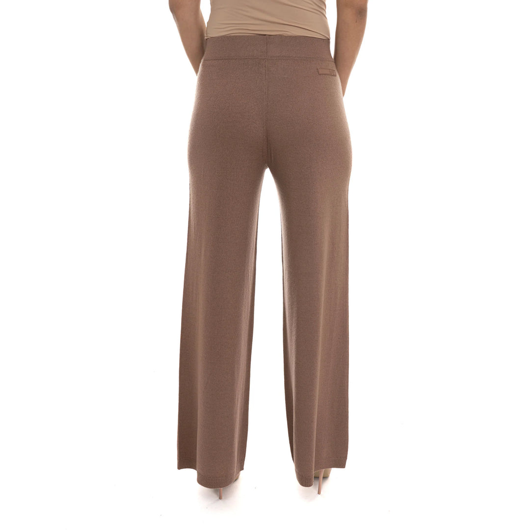 7W000778 AF17576 - Pantaloni - EMPORIO ARMANI - Nero / Marroncino - Comfort & Versatilità - Look Casual Chic - Abbigliamento Autunno Inverno