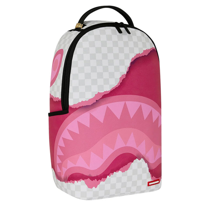 ZAINO UNISEX SPRAYGROUND 3D CHECK PINK BIANCO GRIGIO [PREORDER]