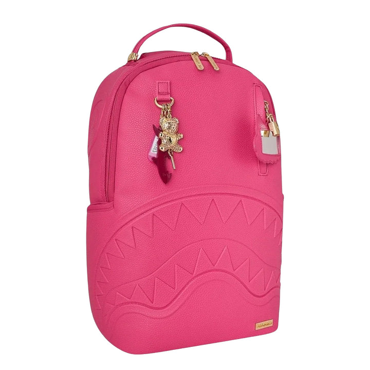 910B8361NSZ - Zaini - Donna - Sprayground - SHARK PINK ATTACK - Rosa - Pelle Sintetica - Iconografia Shark - Stash Pocket - Streetwear - Accessorio