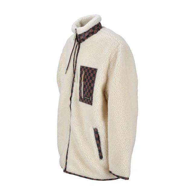 SP820IVO - Giacche - Unisex - Sprayground - Teddy - CHECKERED - Pelliccia Sintetica - Outerwear - Versatile - Abbigliamento Autunno Inverno