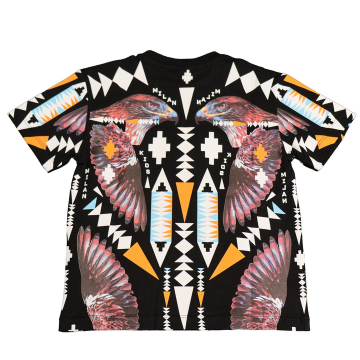 T-SHIRT MARCELO BURLON WINGS "COCCO" MULTICOLOR JUNIOR
