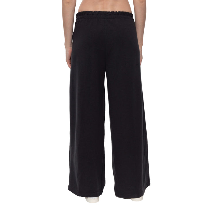 PANTALONI DELLA TUTA DONNA ADIDAS ORIGINALS A GAMBA LARGA NERI