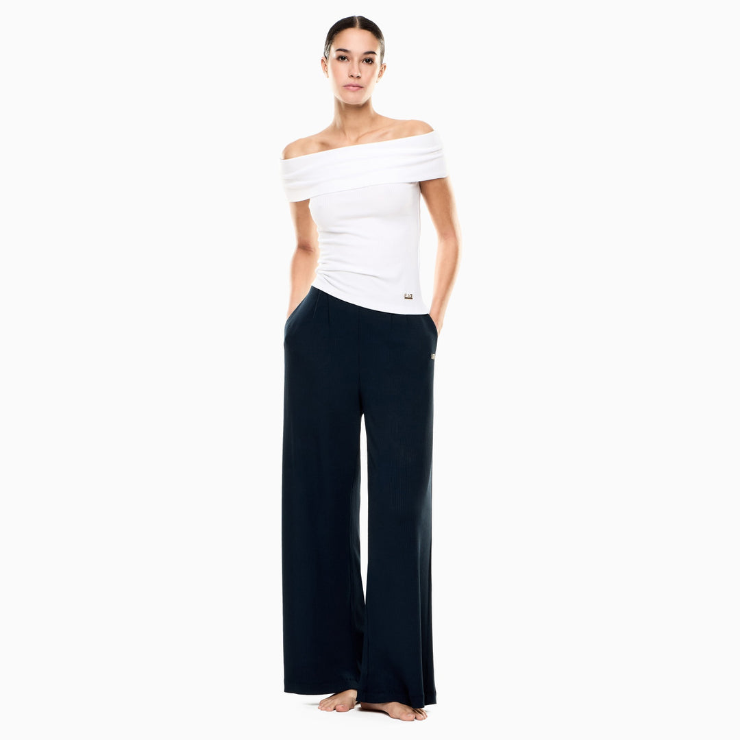 TOP DONNA EA7 EMPORIO ARMANI JERSEY STRETCH A COSTINE