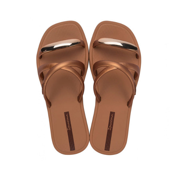 CIABATTE SLIDE DONNA IPANEMA METAL CHIC
