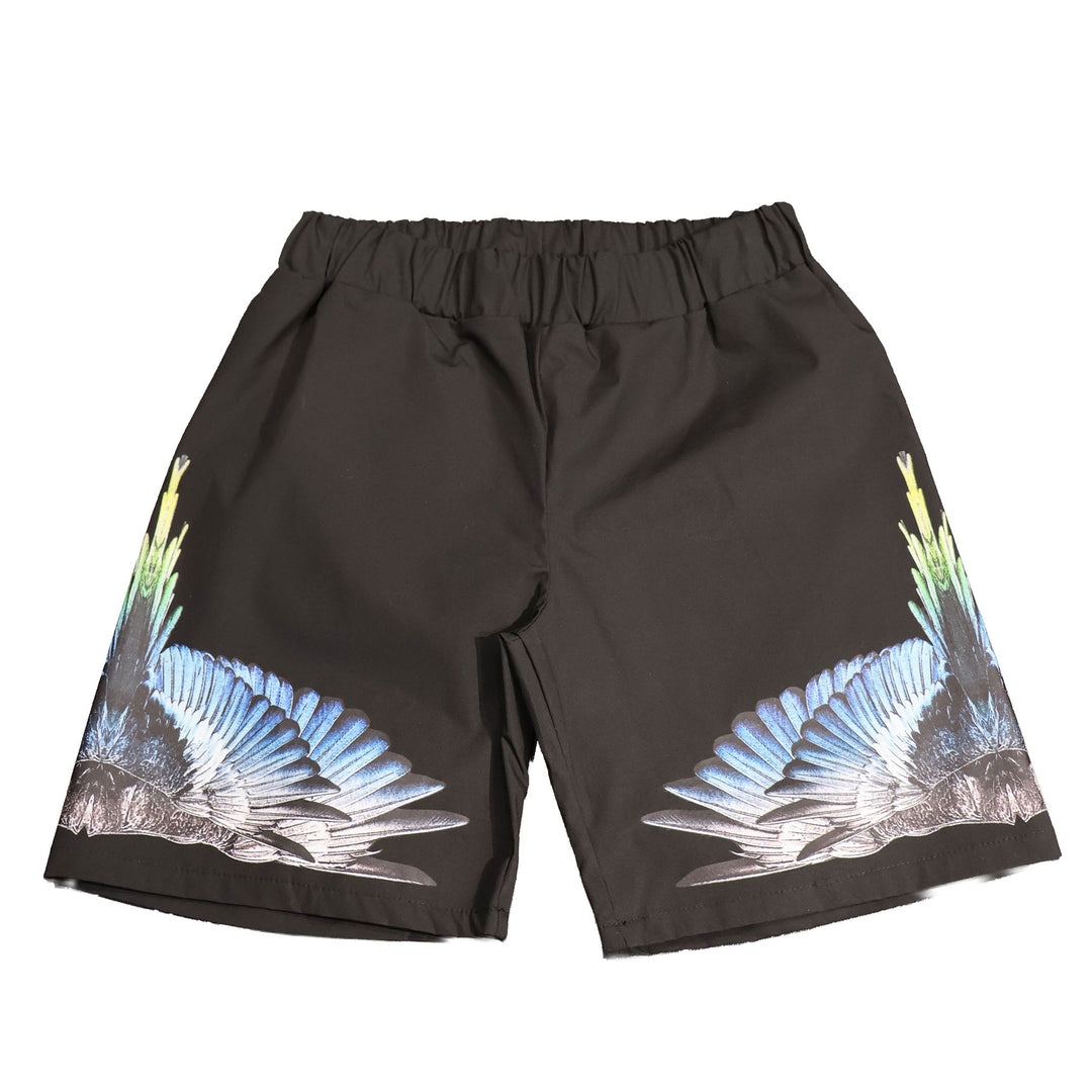 BERMUDA MARCELO BURLON WINGS BLACK JUNIOR