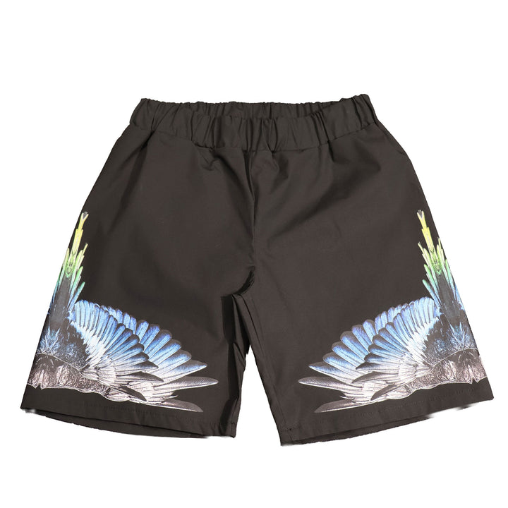 BERMUDA MARCELO BURLON WINGS BLACK JUNIOR