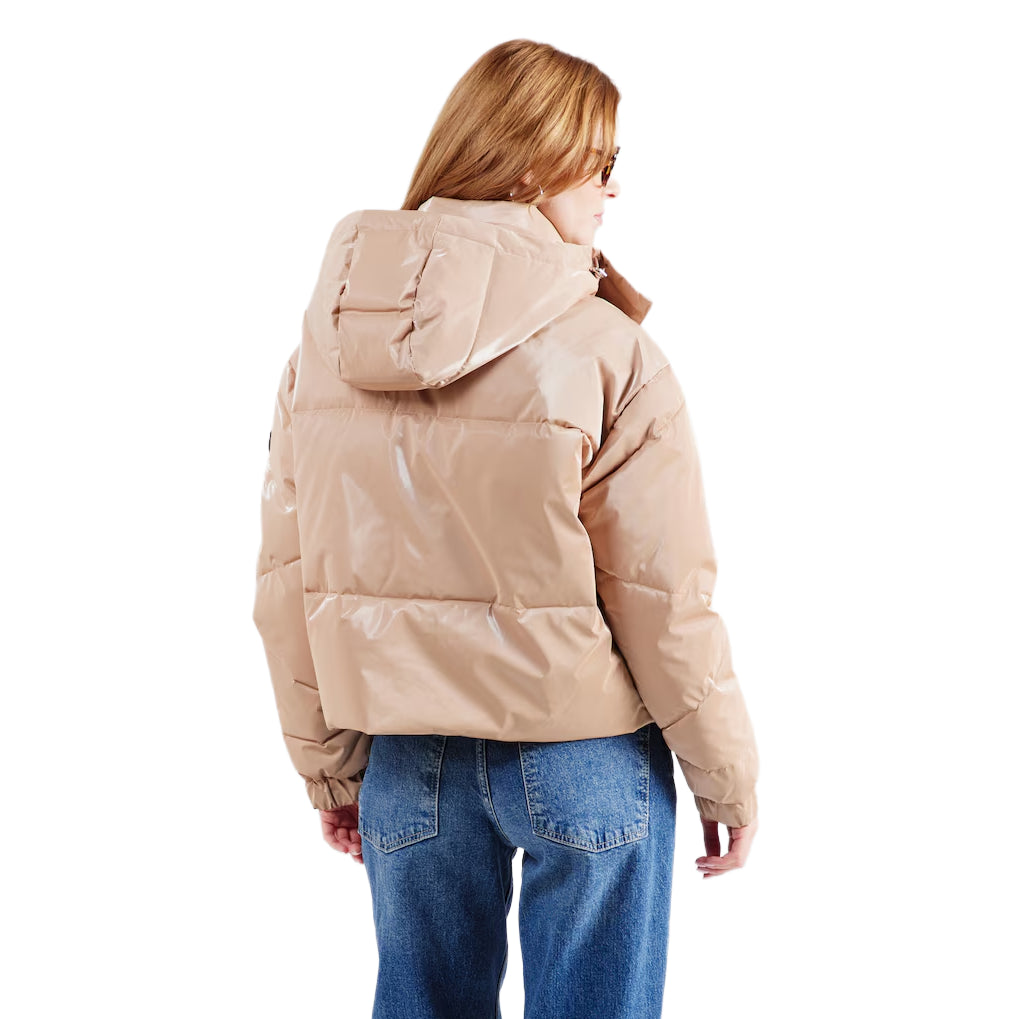 7W000808 AF14805 - Giacche - EMPORIO ARMANI - EA7 WOVEN - Tessuto Lucido - Nero & Avorio - Bomber - Abbigliamento Autunno Inverno