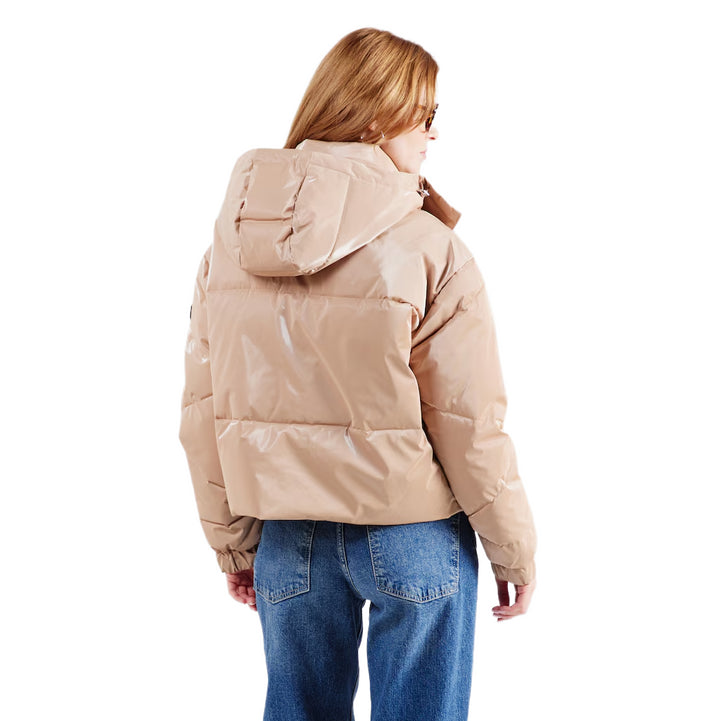 7W000808 AF14805 - Giacche - EMPORIO ARMANI - EA7 WOVEN - Tessuto Lucido - Nero & Avorio - Bomber - Abbigliamento Autunno Inverno