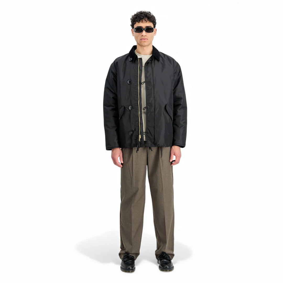 F258129 - Giacche - Alpha Industries - BOMBER UOMO - MA-1 STYLE - NERA - DESIGN RESISTENTE - REMOVE BEFORE FLIGHT - Abbigliamento Autunno/Inverno